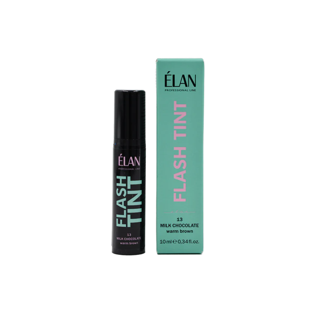 Direct color eyebrow tinting system «FLASH TINT» 13 Milk Chocolate (warm brown)
