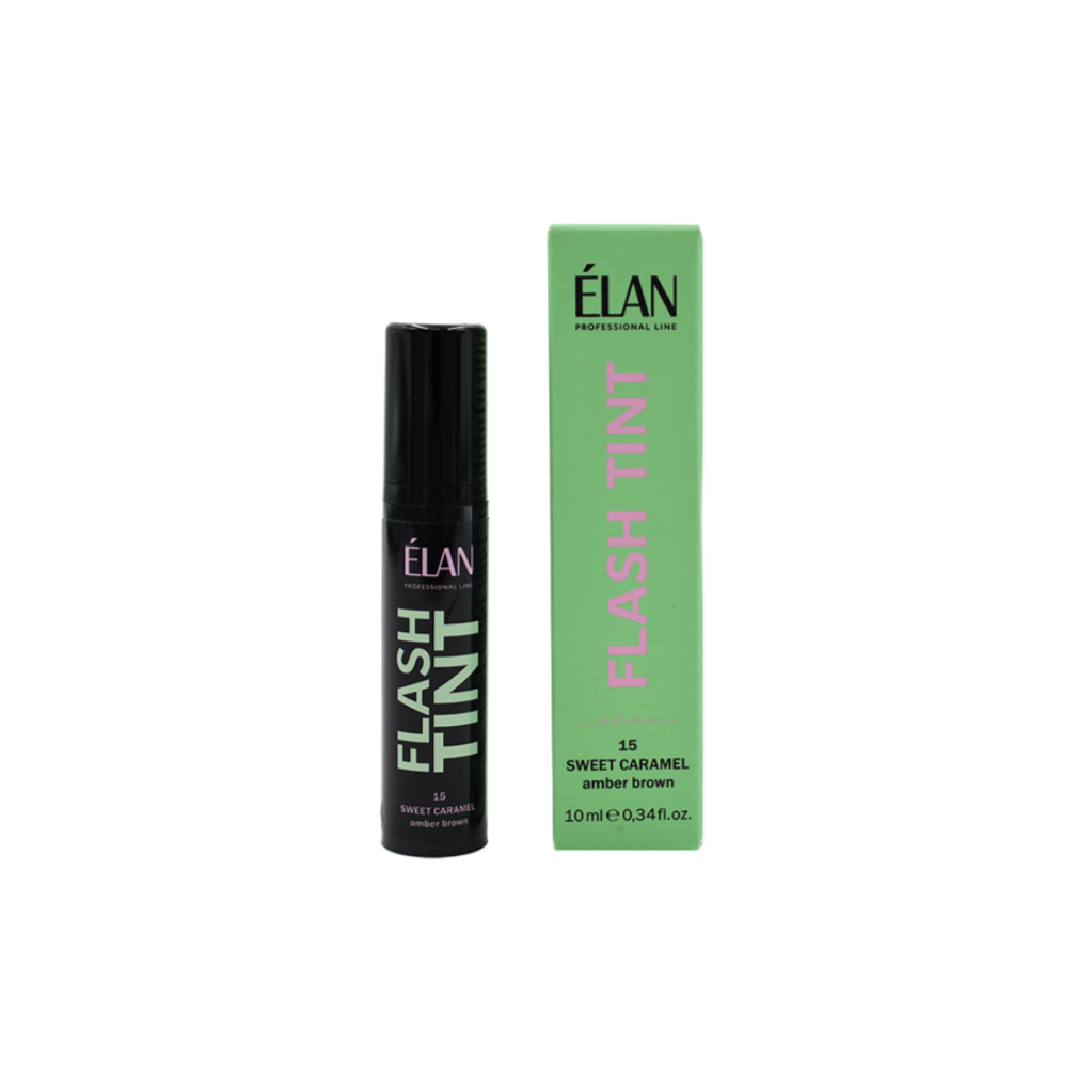Direct eyebrow tinting system «FLASH TINT» 15 Sweet Caramel (amber brown)