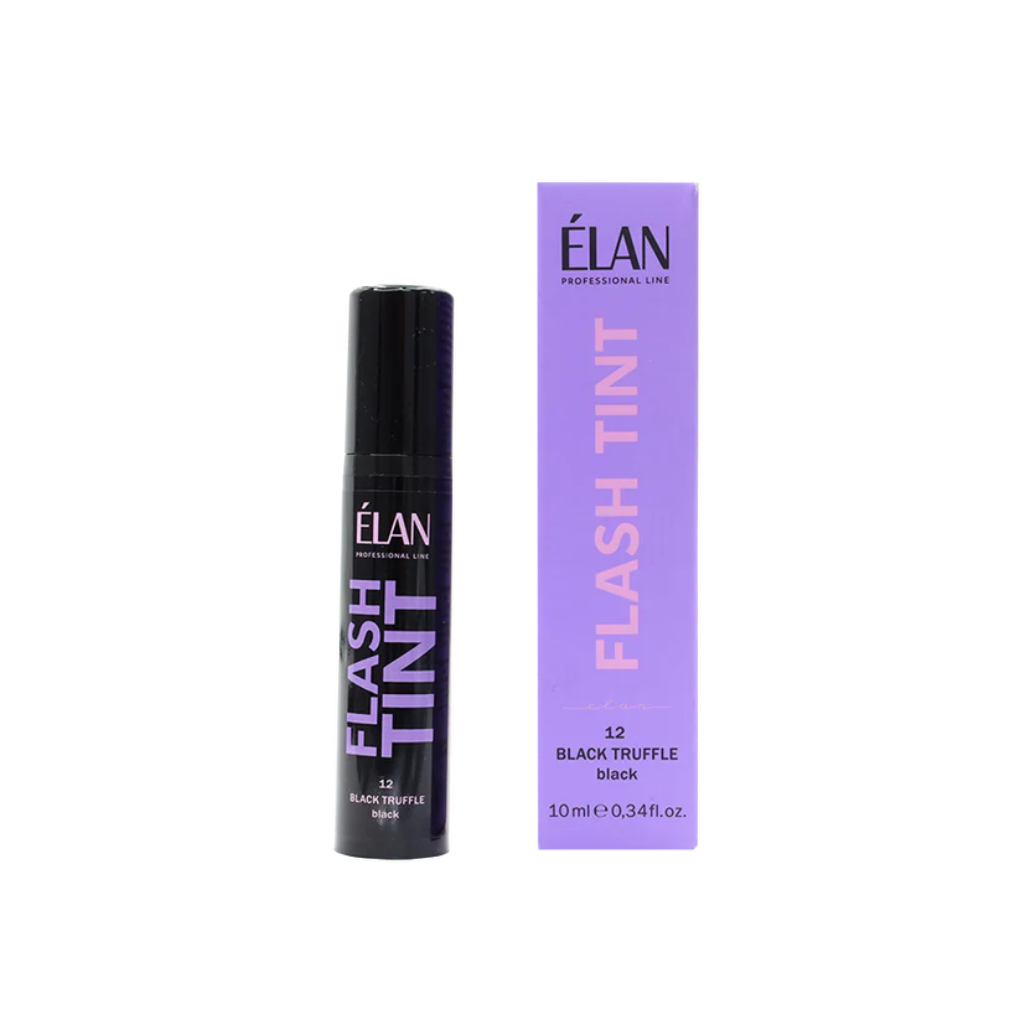 Direct color eyebrow tinting system «FLASH TINT» 12 Black Truffle (black)